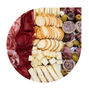 Plateau dînatoire Charcuteries, Fromages et Antipasti